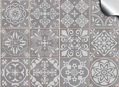 Self Adhesive Waterproof Moroccan Kitchen Bathroom Floor Wall Tile Sticker Mosaic Victorian Retro Style Tile Transfers for Home Decors 72PCS, 10 x 10 cm Bestine 72pcs Tile Stickers Self Adhesive Waterproof Moroccan Kitchen Bathroom Floor Wall Tile Sticker Mosaic Victorian Retro Style Tile Transfers for Home Decors 72PCS, 10 x 10 cm Bestine 72pcs Tile Stickers