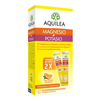 Aquilea magnesio + potasio 28 comp efervescentes