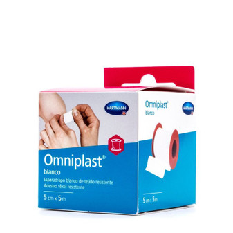 Hartmann omniplast esparadrapo tela blanco 5 cm x 5 m