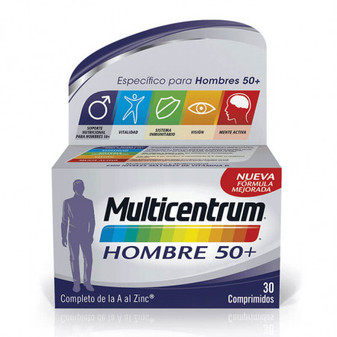 Multicentrum hombre 50+ 30 comprimidos