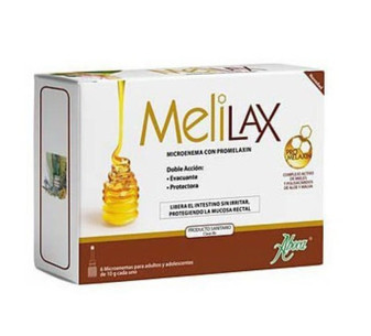 Aboca melilax adulto. 6 microenemas desechables de 10 g cada uno
