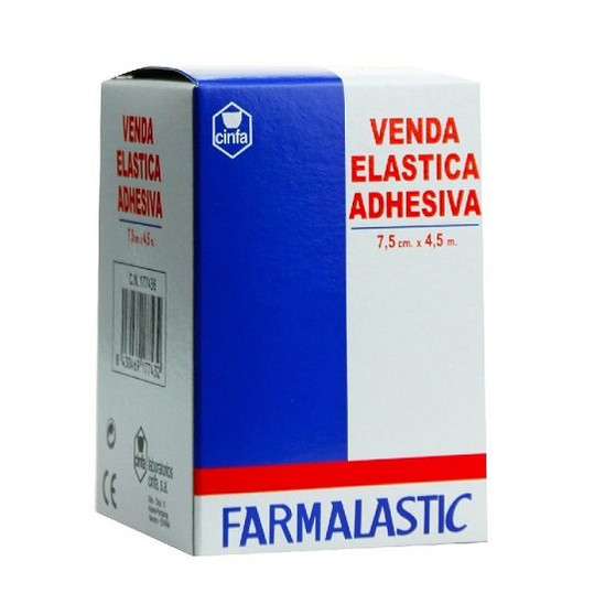 Venda elastica adhesiva farmalastic 4,5 m x 7,5 cm