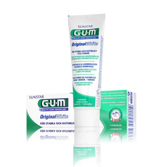 Gum original white pasta de dientes 75 mL