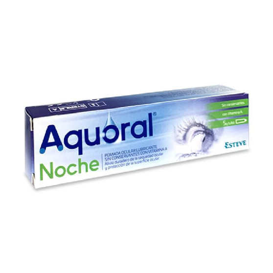 Aquoral noche sequedad ocular pomada 5 g