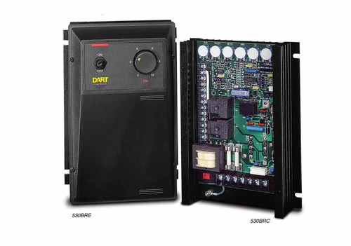 Dart Controls 530BC-5-36M, 1/8 thru 2.0 HP Dual voltage control with 4-20mA isolated signal follower and forward-reverse with dynamic brake and zero speed detect.  -36MA Option is 120 Volt.