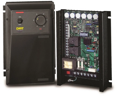 Dart Controls 530BRC, 1/8 thru 2.0 HP Dual voltage control, Relay, Open Chassis