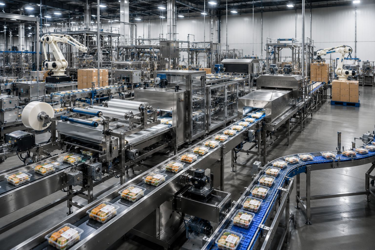 Food packaging lines