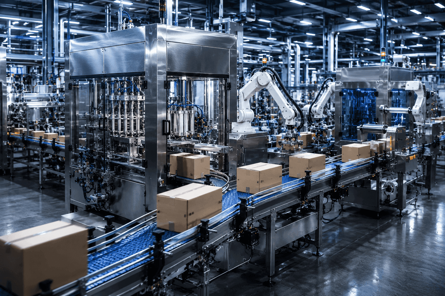 Automated packaging equipment line