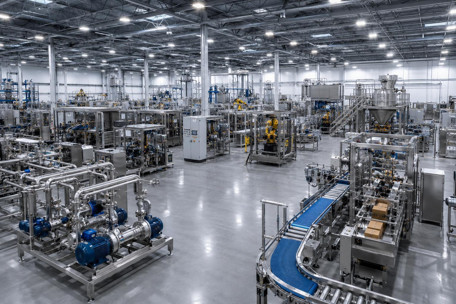 Industrial pump and metering control system