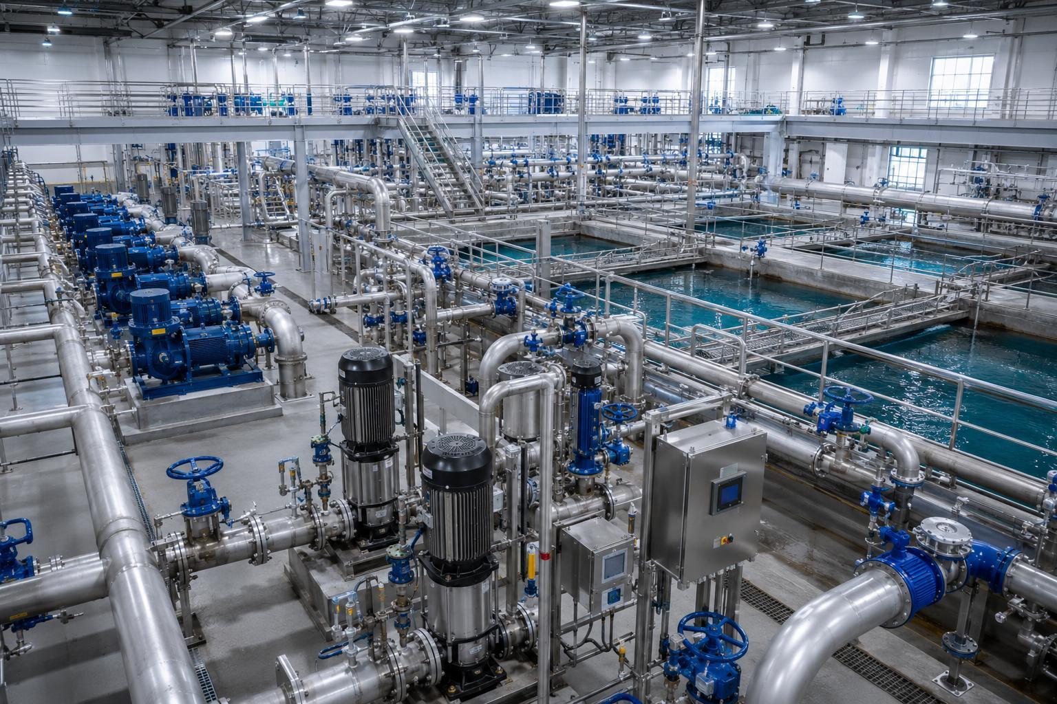 Water treatment pump systems