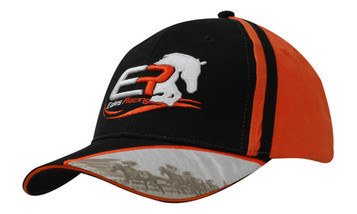 Brushed Heavy Cotton with Crown Inserts and Digital Print Applique & Embroidery on Peak