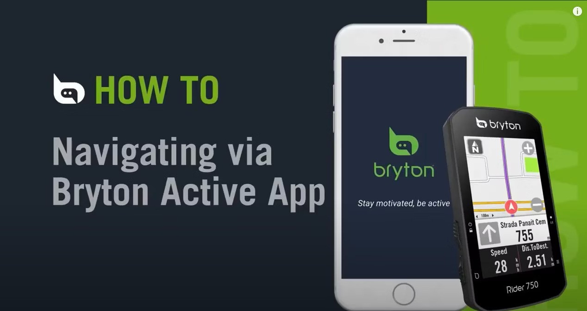 Bryton - Rider 750 | Navigating via Bryton Active app