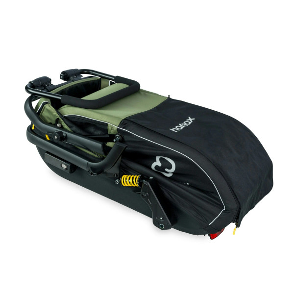 Pluto Dog Trailer Green/Black Medium