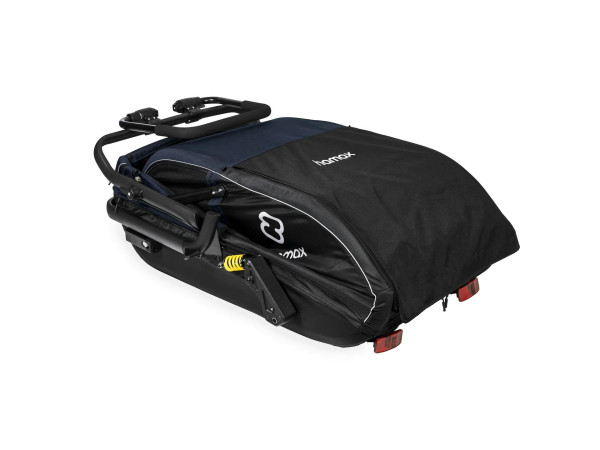 Pluto Dog Trailer Navy/Black Large