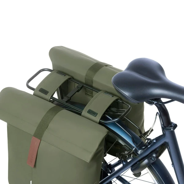 City Double Pannier Bag 28-32L Moss Green