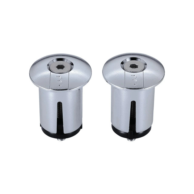 End Caps Screwon Chrome (2Pcs)