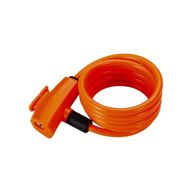 BicycleLock Quicksafe 8MM X 1500MM Coilcable Orange