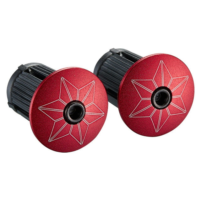 Supacaz Star Plugz Anodized Red