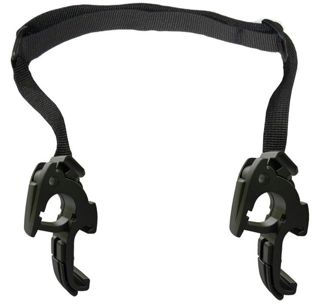 2 QL2.1 Hooks With Adjustable Strap, 18mm Black