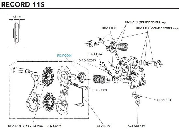 Vis De Réglage Dérailleur Avant Campagnolo FD-RE102 – NOS – Lot De 2 – Italie