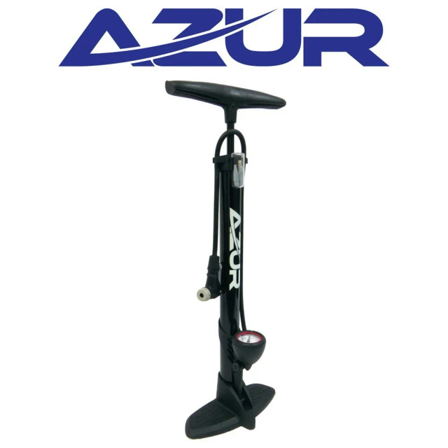 Azur Alloy Clever Valve Pump With Gauge - Black Azur Alloy Clever Valve Pump With Gauge - Black