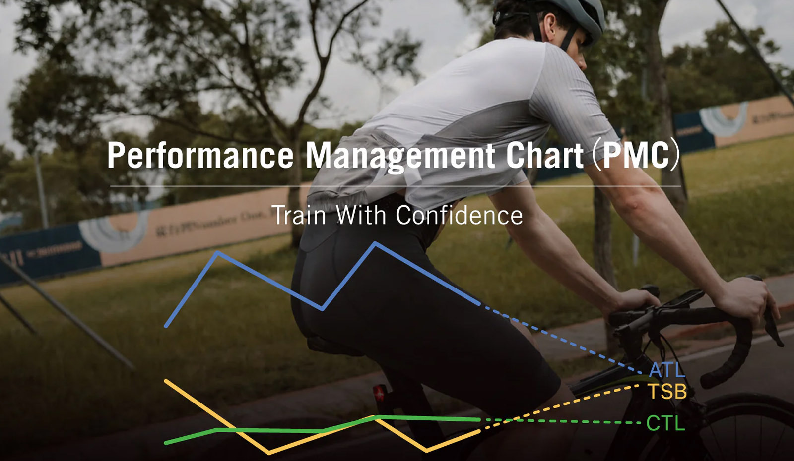 Cyclist training with Bryton Performance Management Chart tracking fitness, fatigue and form