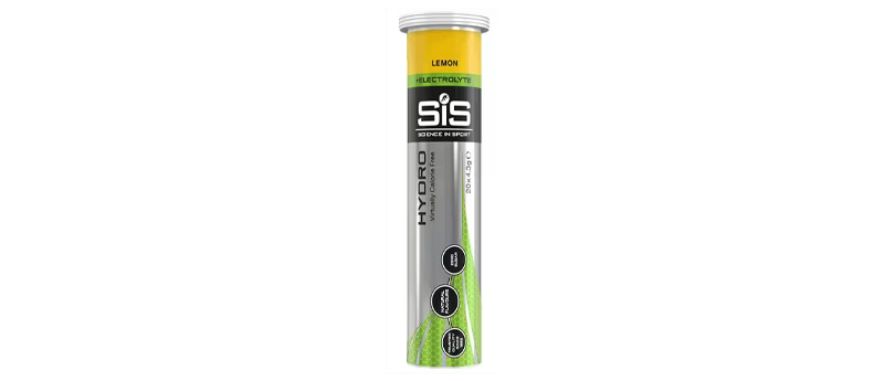 SiS Hydro Electrolyte Lemon flavor tablet tube for hydration.