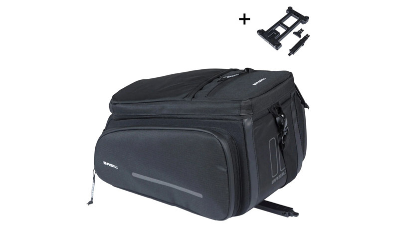 Basil Move Trunk Bag MIK 2.0 10-26L Black