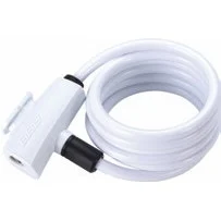 BicycleLock Quicksafe 8MM X 1500MM Coilcable White