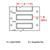 IP Series PermaSleeve Polyolefin Wire Marking Sleeves  SINGLE-SIDED, 2500 sleeves per roll; 28-20 wire gage