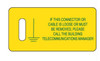 Panduit PT-BGND Network Building Ground Tag - Pack of 100 - Yellow