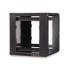 3140-3-001-12 12RU LINIER FIXED WALL MOUNT CABINET 22.5" DEEP GLASS DOOR CAGE NUT RAILS 19" MNT BLACK