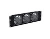 1908-3-001-02 3RU FAN PANEL 3-FAN 19" MNT BLACK