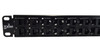 CAT6 32-Port High Density Patch Panel by TXM 1 RU 19" Unshielded Feed Through