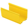 Panduit FR4X4YL6 FiberRunner Hinged Channel - 4x4 - 6 Feet - Yellow