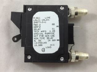 GE / ABB 407998145 Breaker 5 Amp Bullet Style / Black Handle / 2  