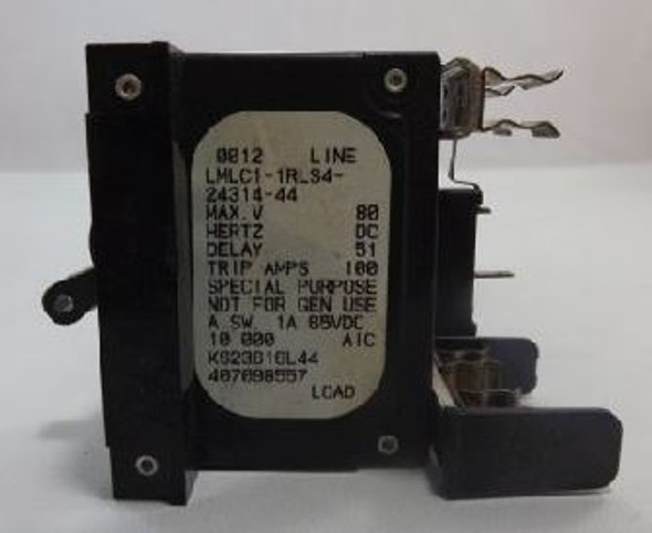 LMLC1-1RLS4-24314-44 Circuit Breaker 80 Amp Clip-In Black Handle 1-Pin  with Strap