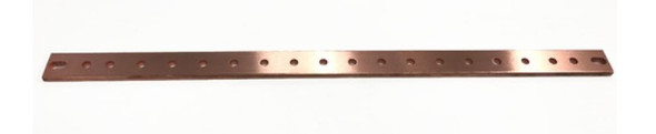 1" X 19" HORIZONTAL COPPER BUSBAR (16)1/4" HOLES 1" SP