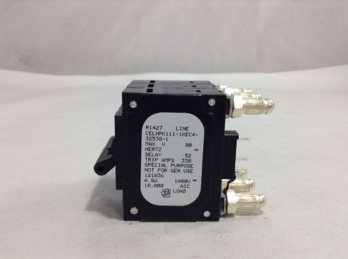 121836 / CELHPK111-1REC4-32538-1 Breaker 3-Pole Bullet / Black Handle / 3-Pin