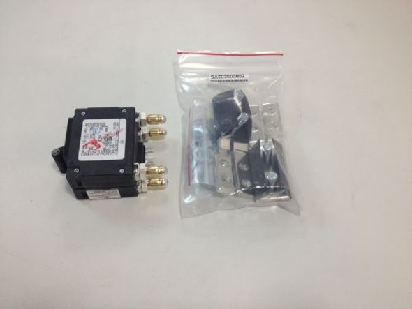 Eltek CBB125E Breaker 125 Amp / 2-Pole / Black Handle Electro-Mech w/Adapter Kit