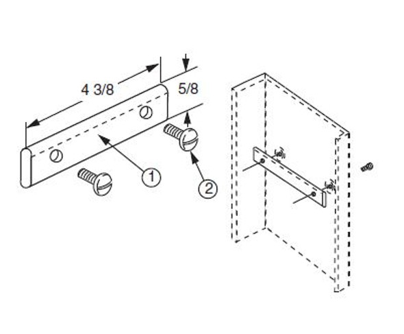 0041190110 - CABLE TIE BAR KIT FOR 7' & 7'-