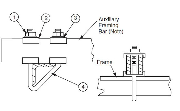 0010360110 - SECURING FRAME TOP ANGLE TO