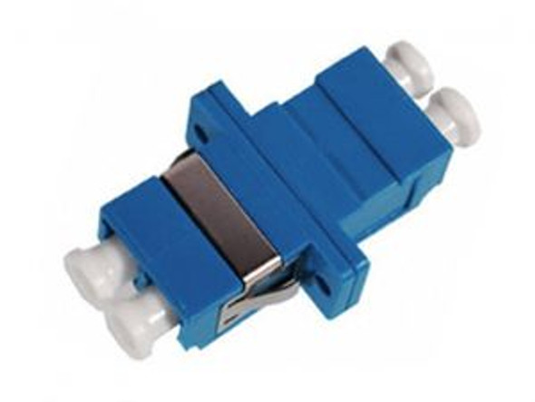 TXM FCLCULCUSMBLFF2CFL Fiber Coupler LCU-LCU SM Blue Duplex w/ Flange