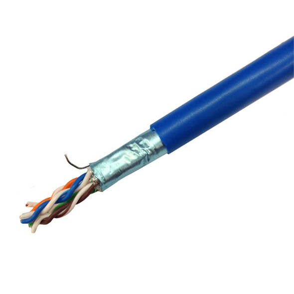 CAT6 STP CMP Solid Shielded Plenum Ethernet Cable 4PR 1000' Box
