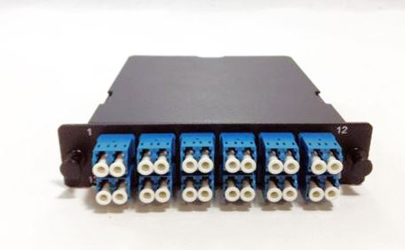 24 FIBER MTP CASSETTE 12 DUPLEX LCU SM OM2 POL A LGX STYLE