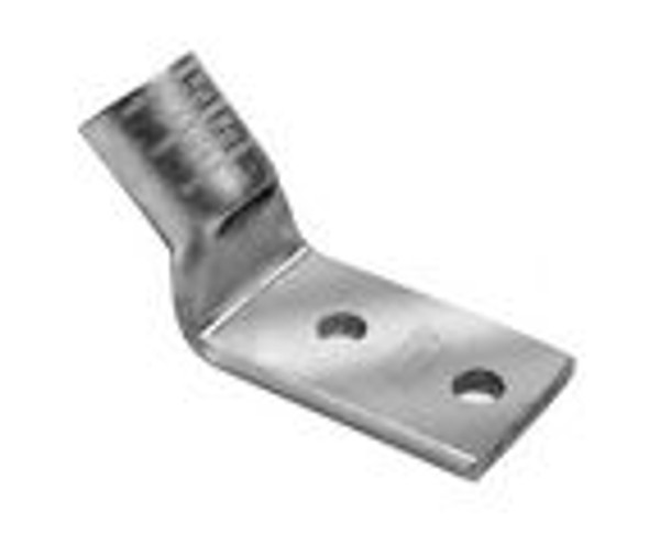 Burndy YA1CL2TC1445 Two-Hole 45 Degree Copper Lug (1/4" Stud)