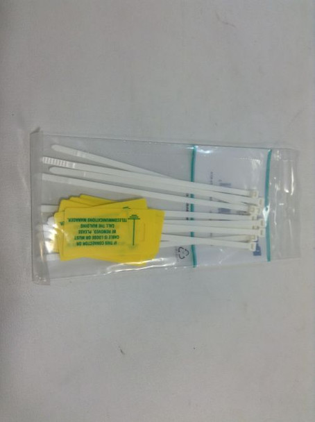 LABEL KIT 2.75" X 1.38" PRINTED TAGS AND FR CABLE TIES PK 10