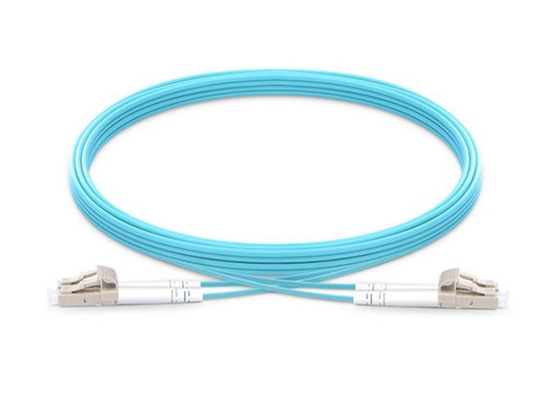 LC UPC to LC UPC Duplex OM4 Armored PVC (OFNR) Patch Cable