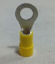 VINYL RING TERM 12-10 AWG 1/4" BLT YLW