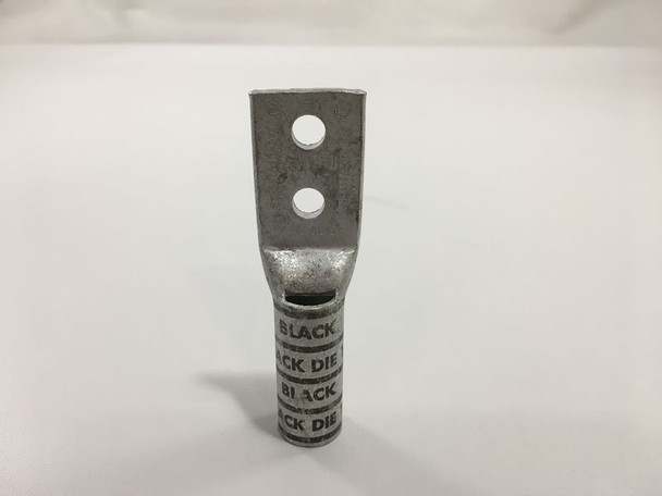 YAZV262TC14FX Lug 2-Hole, 1/4" Stud, 5/8" Spacing, Long Barrel, Flex 2/0 AWG